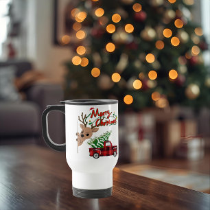 Rudolph Merry Christmas - Personalized Travel Mug