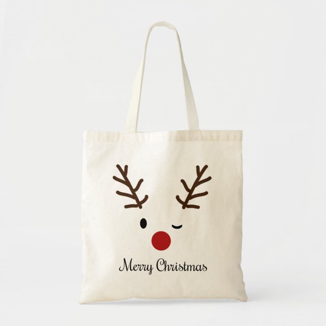 Rudolph Merry Christmas Tote Bag (Front)