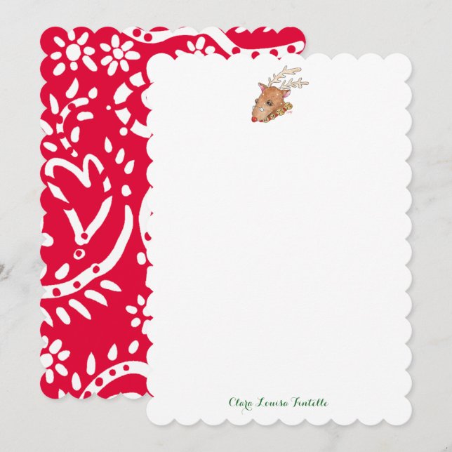Rudolph Personalised Notes (Front/Back)