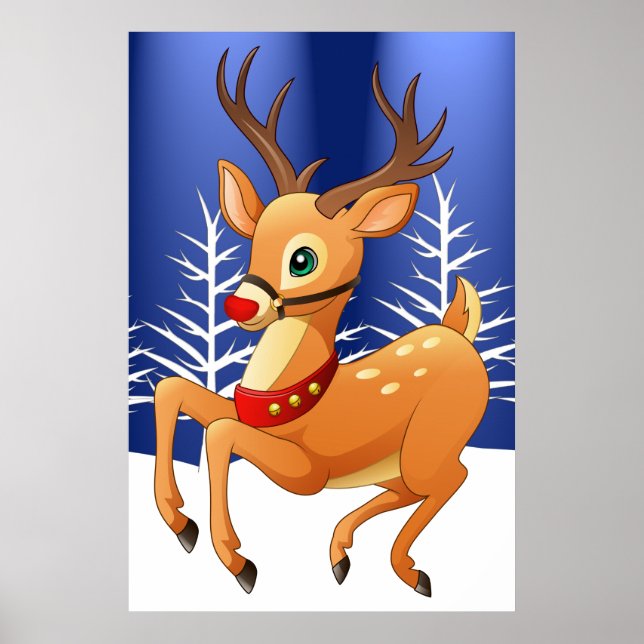 Rudolph Prancing Poster (Front)
