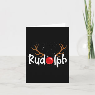 Rudolph Red Nose Reindeer Christmas Fun 1 Card