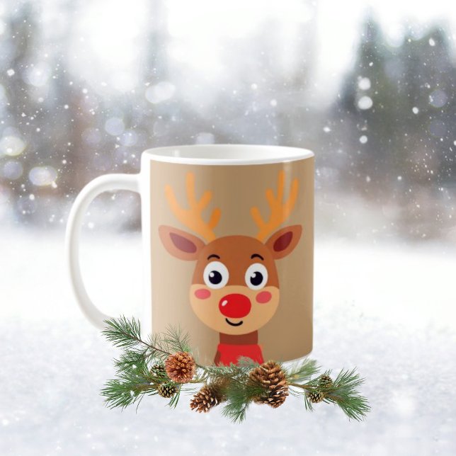 Rudolph Red Nose Reindeer Coffee Mug (Creator Uploaded)