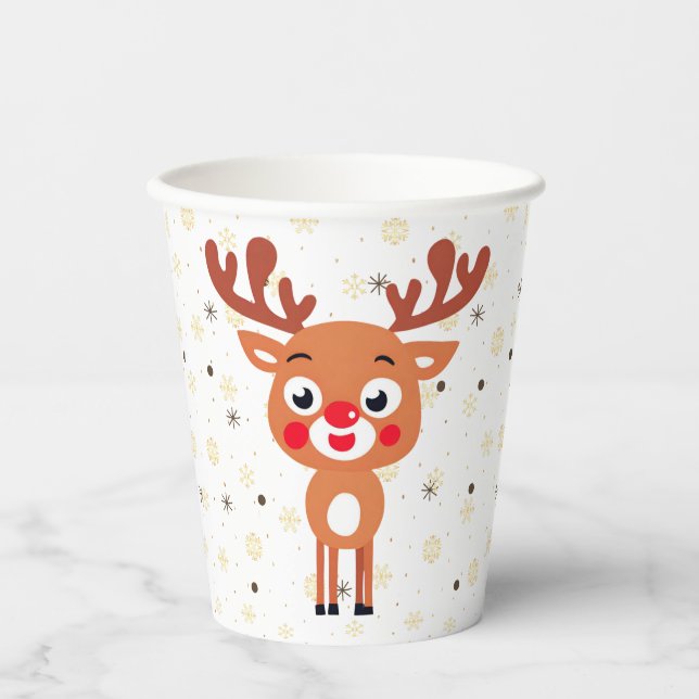 Rudolph Red Nose Reindeer Paper cup (Front)
