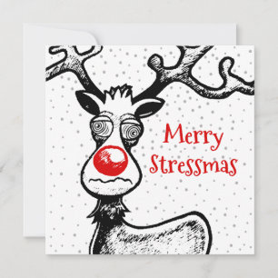 Rudolph Reindeer Christmas Card