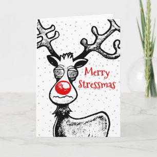Rudolph Reindeer Christmas Card