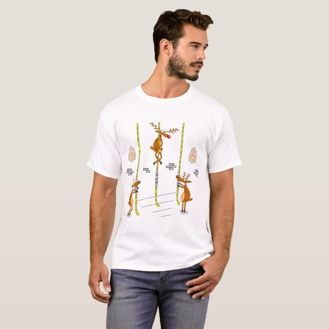 Rudolph ringing the bells T-Shirt (Front Full)