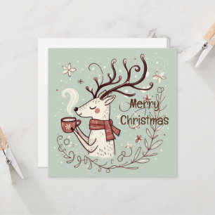 Rudolph’s Cozy Merry Christmas Card