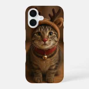 Rudolph the Cat iPhone 16 Case