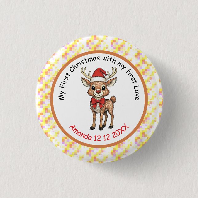 Rudolph the Red Nose 3 Cm Round Badge (Front)