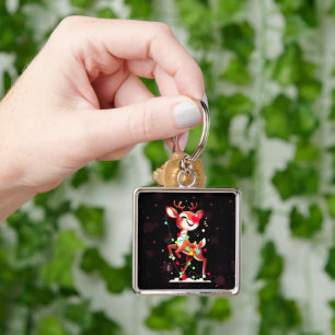 Rudolph The Red Nose Reindeer Christmas Key Ring