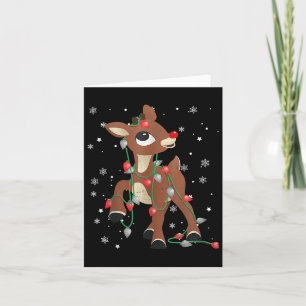 Rudolph The Red Nose Reindeer For Kids And Christm Card