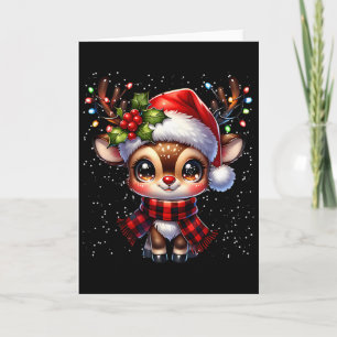 Rudolph The Red Nose Reindeer For Kids And Christm Card