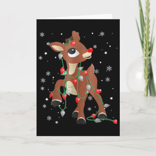 Rudolph The Red Nose Reindeer For Kids And Christm Card