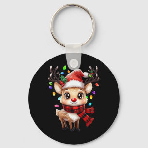 Rudolph The Red Nose Reindeer For Kids And Christm Key Ring