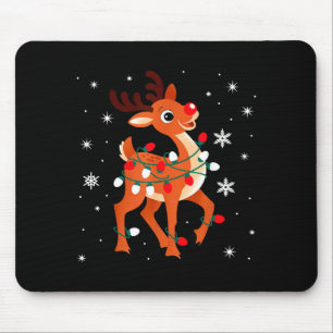 Rudolph The Red Nose Reindeer For Kids And Christm Mouse Pad