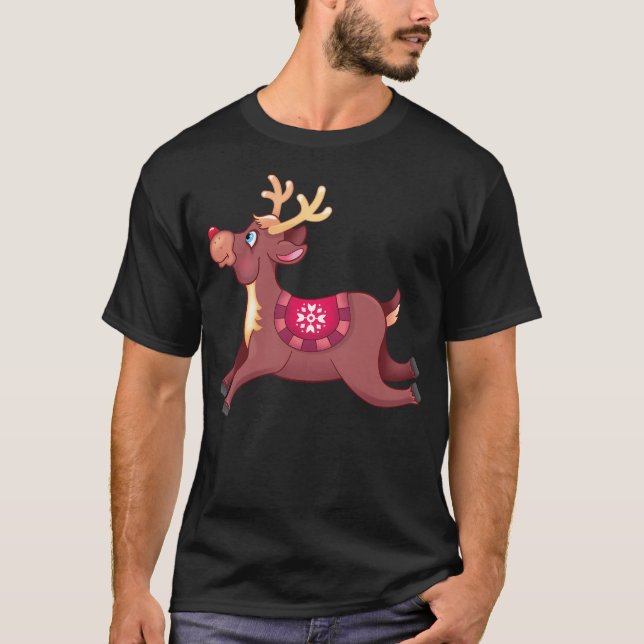 Rudolph The Red-Nosed Reindeer T-Shirt (Front)