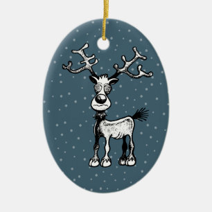 Rudolph the Reindeer Ceramic Tree Decoration