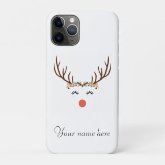Rudolph with Flower Crown Case-Mate iPhone Case