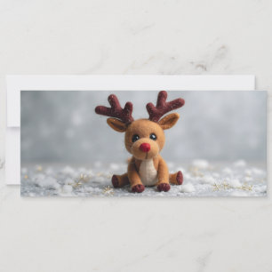 Rudolphe cuddly greeting card