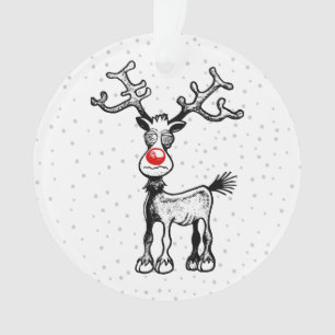 Rudolph's Stressed Christmas Ornament