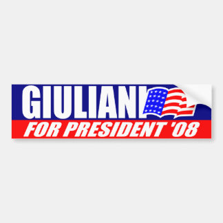 Rudy Giuliani For President 2008 Bumper Sticker
