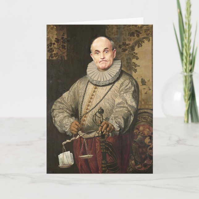 Rudy Giuliani's Trump-Card Defence Birthday Card (Front)