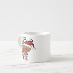 Rudy Reindeer Holiday Tree Espresso Cup