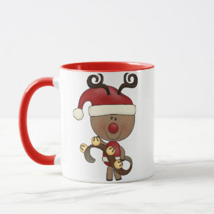Rudy Reindeer With Bells Mug