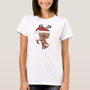 Rudy Reindeer With Bells T-Shirt