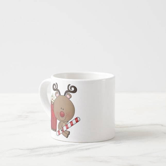 Rudy Reindeer With Cocoa Espresso Cup (Front Left)
