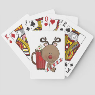 Rudy Reindeer With Cocoa Playing Cards