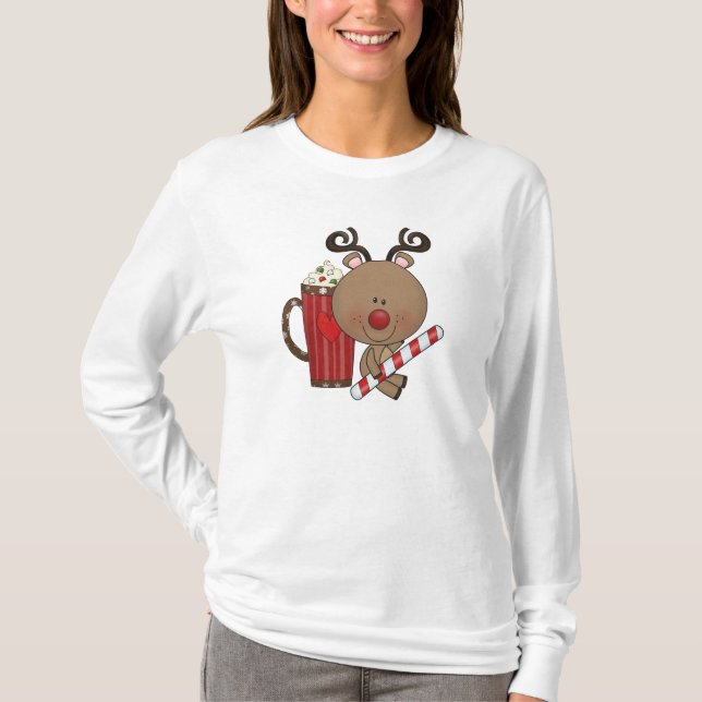 Rudy Reindeer With Cocoa T-Shirt (Front)