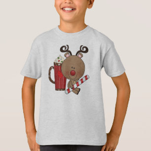 Rudy Reindeer With Cocoa T-Shirt