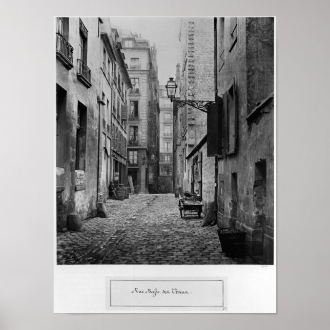 Rue Basse des Ursins, Paris, 1858-78 Poster (Front)