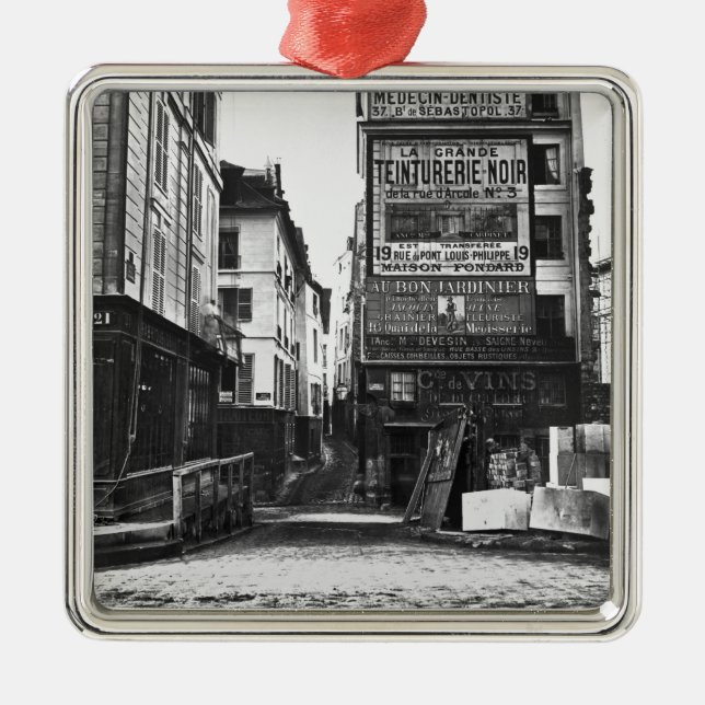 Rue de la Colombe, Paris, 1858-78 Metal Tree Decoration (Front)