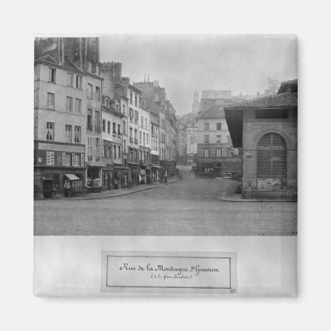 Rue de la Montagne Sainte-Genevieve, Paris Magnet (Front)