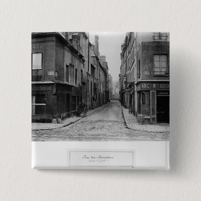 Rue des Bernardins 15 Cm Square Badge (Front)