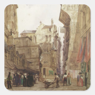 Rue des Pretes, St. Germain L'Auxerrois, Paris Square Sticker