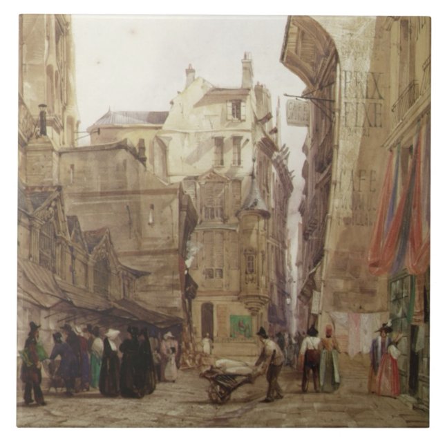 Rue des Pretes, St. Germain L'Auxerrois, Paris Tile (Front)