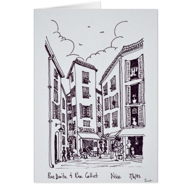 Rue Droite & Rue Collet | Old Nice, France (Front)