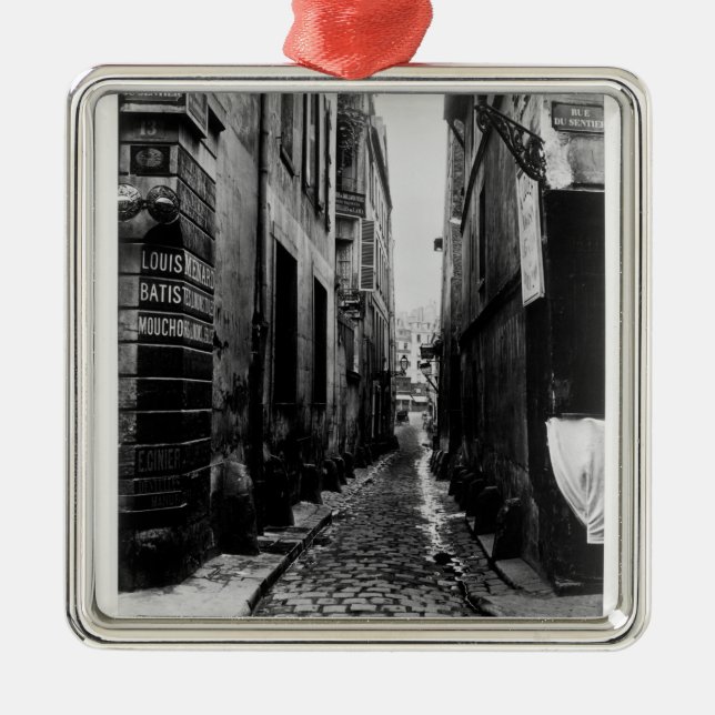 Rue du Croissant Metal Tree Decoration (Front)