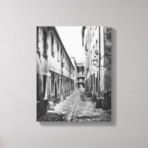Rue du Fer-a-Moulin, Paris, 1858-78 Canvas Print