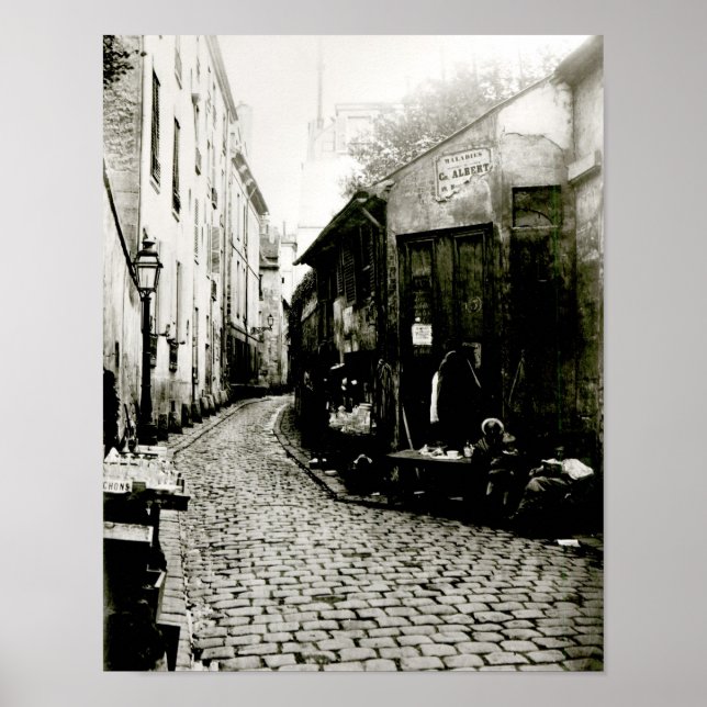 Rue du Jardinet and the cul-de-sac Poster (Front)