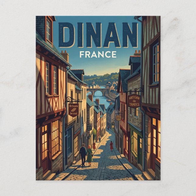 Rue du Jerzual France Postcard (Front)