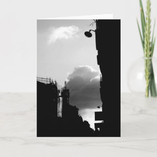 Rue Gassendi Paris Black White Photo Greeting Card