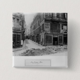 Rue Maitre Albert Paris, 1858-78 15 Cm Square Badge