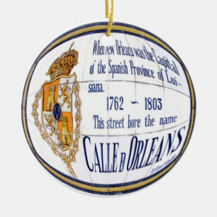 Rue Orleans Tile Mural Ceramic Tree Decoration