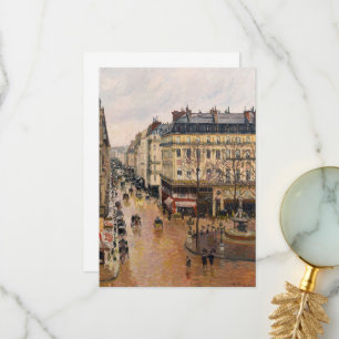 Rue Saint-Honore in the Afternoon, Effect of Rain Thank You Card