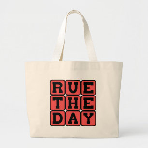 Rue The Day, Foreboding Foreshadowing Large Tote Bag