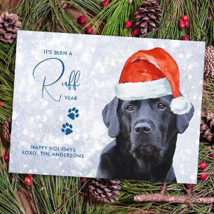 Ruff Year in Review Labrador Retriever Dog Lover Postcard